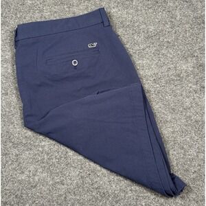 Vineyard Vines On-The-Go Shorts Men's 38x8 Navy Blue Golf Performance OTG